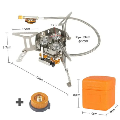 Three Head Camping Stove