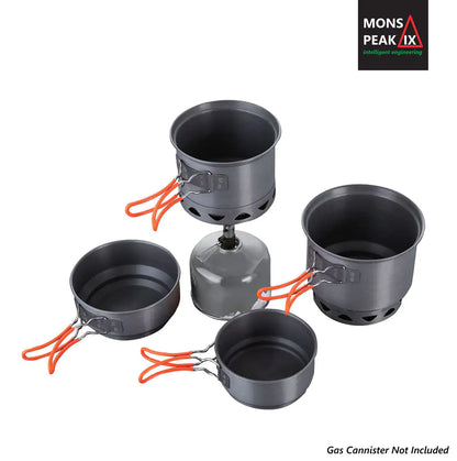 Mons Peak IX Wind Resistant Complete Cook Set with Stove